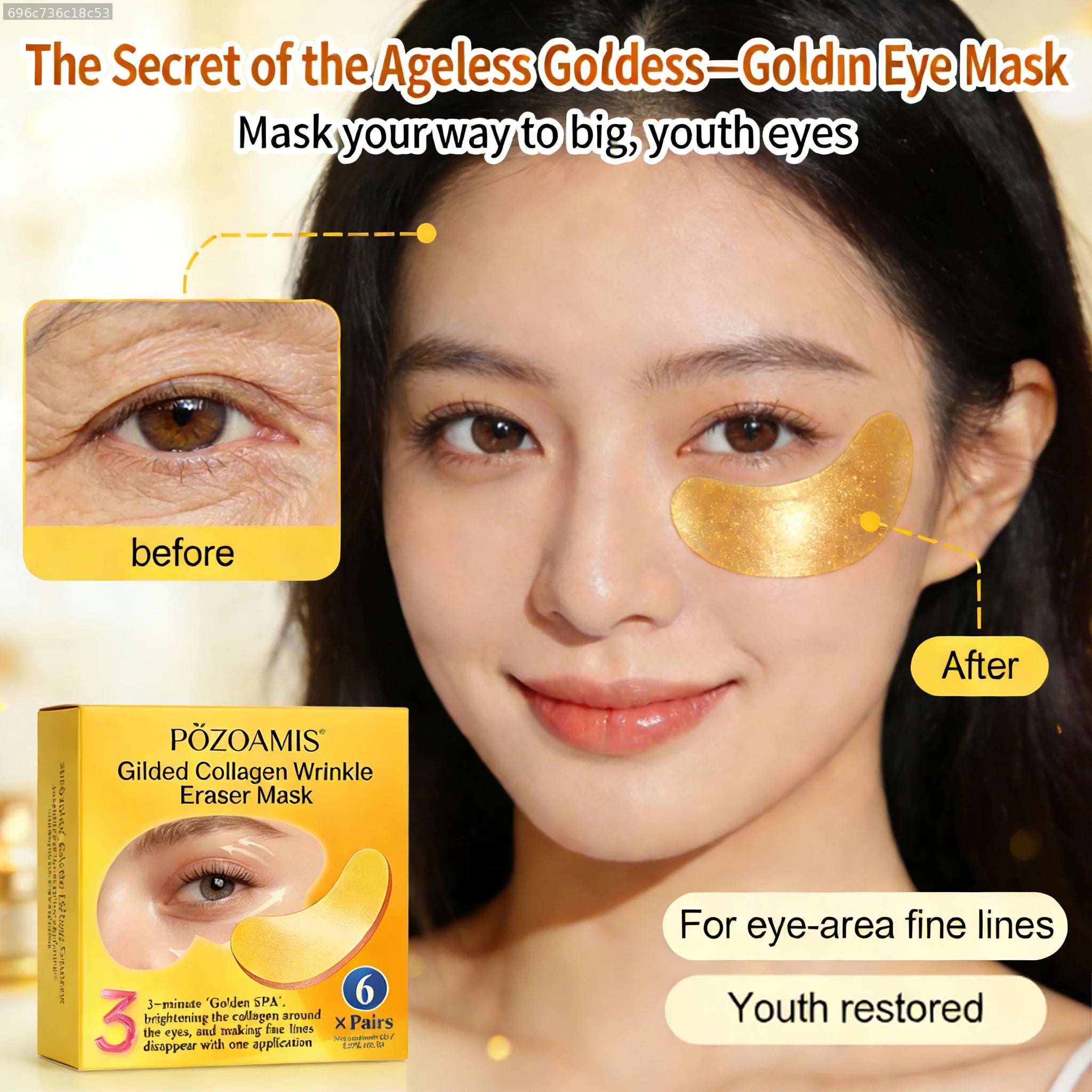 Glazely 24K Gold Glow Eye Patches